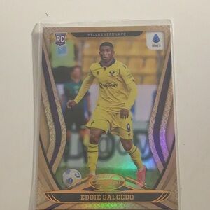 Yellow Soccer Trading Card Collectible